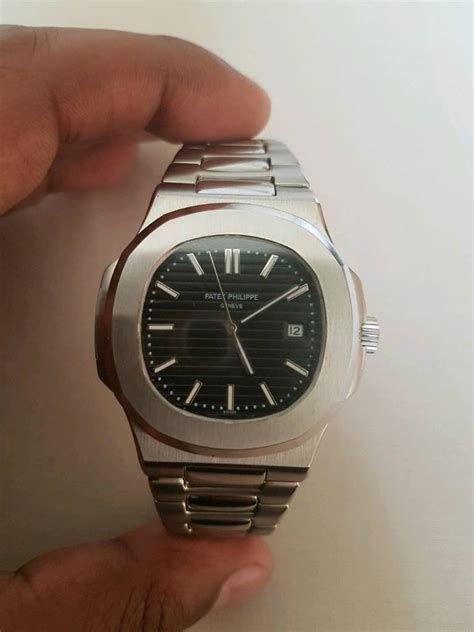 patek philippe silver black|patek philippe watch.